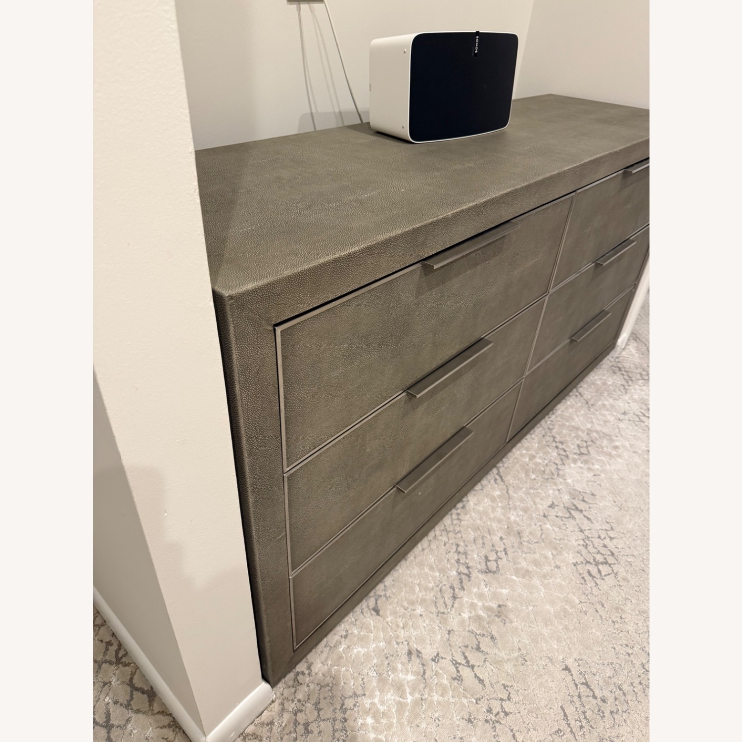 Restoration Hardware Cela Shagreen 6-drawer Dresser - image-4