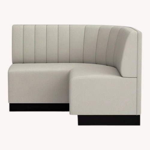 Used Williams Sonoma Garbo Natural Fabric Bench for sale on AptDeco