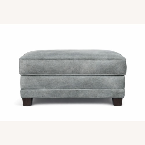 Used Ethan Allen Green Ottoman for sale on AptDeco