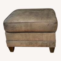 Ethan Allen Green Ottoman
