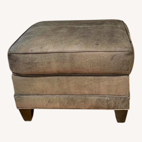 Used Ethan Allen Green Ottoman for sale on AptDeco