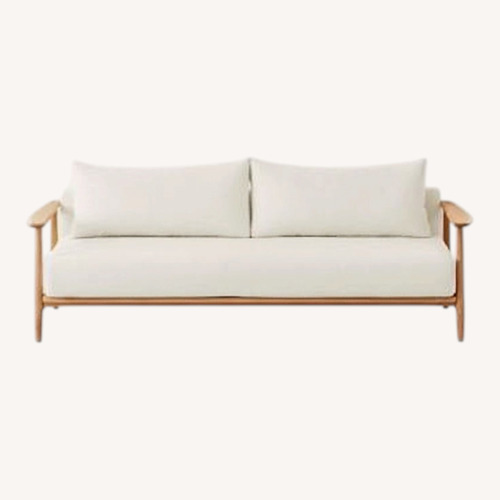 Used CB2 Una Ivory Boucle Sleeper Sofa for sale on AptDeco