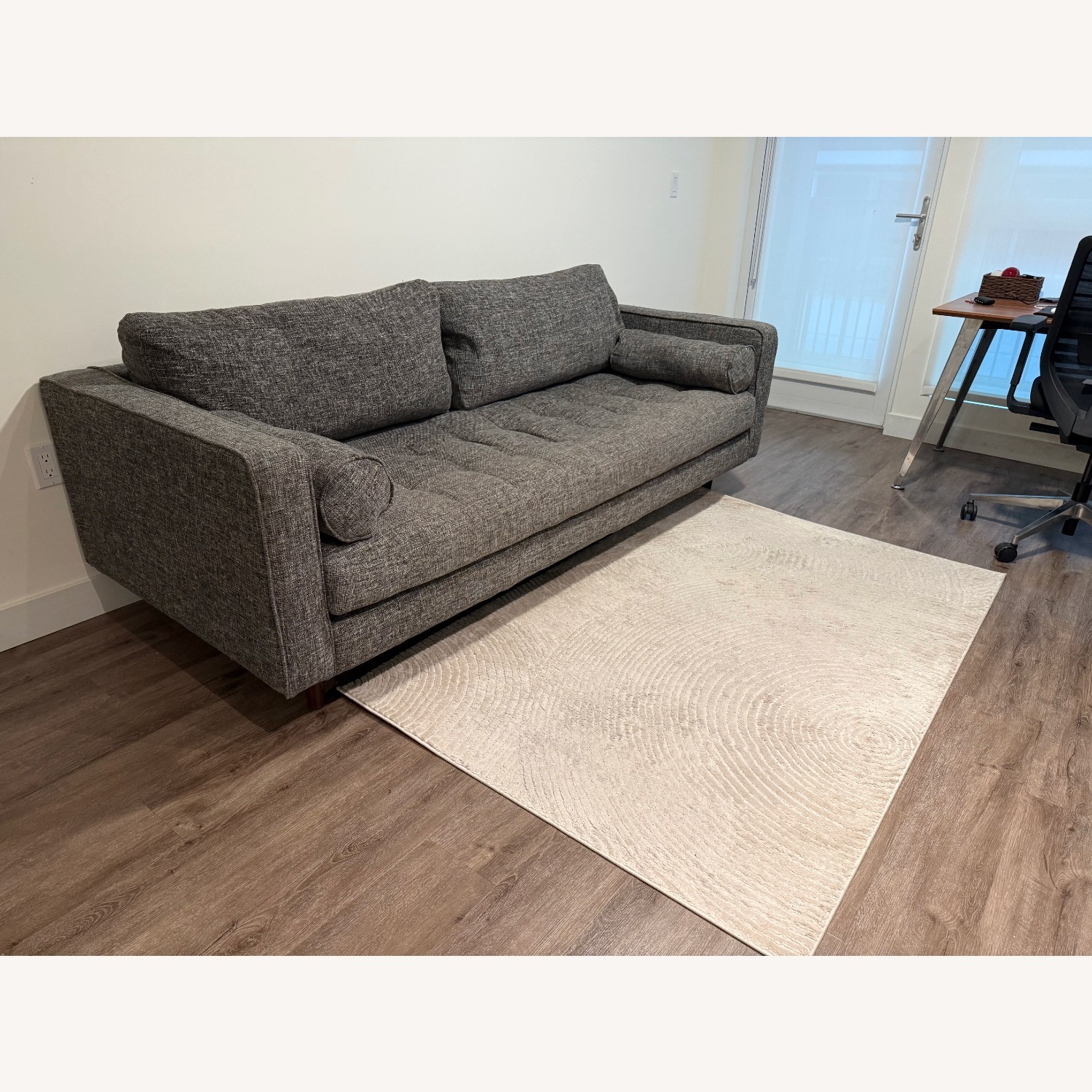 Article Sven 88" Tufted Sofa - Stone Gray - image-4