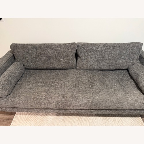 Used Article Sven 88" Tufted Sofa - Stone Gray for sale on AptDeco