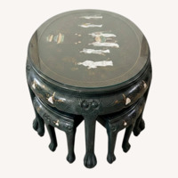 Vintage/Antique Finds Green Lacquer Coffee Table