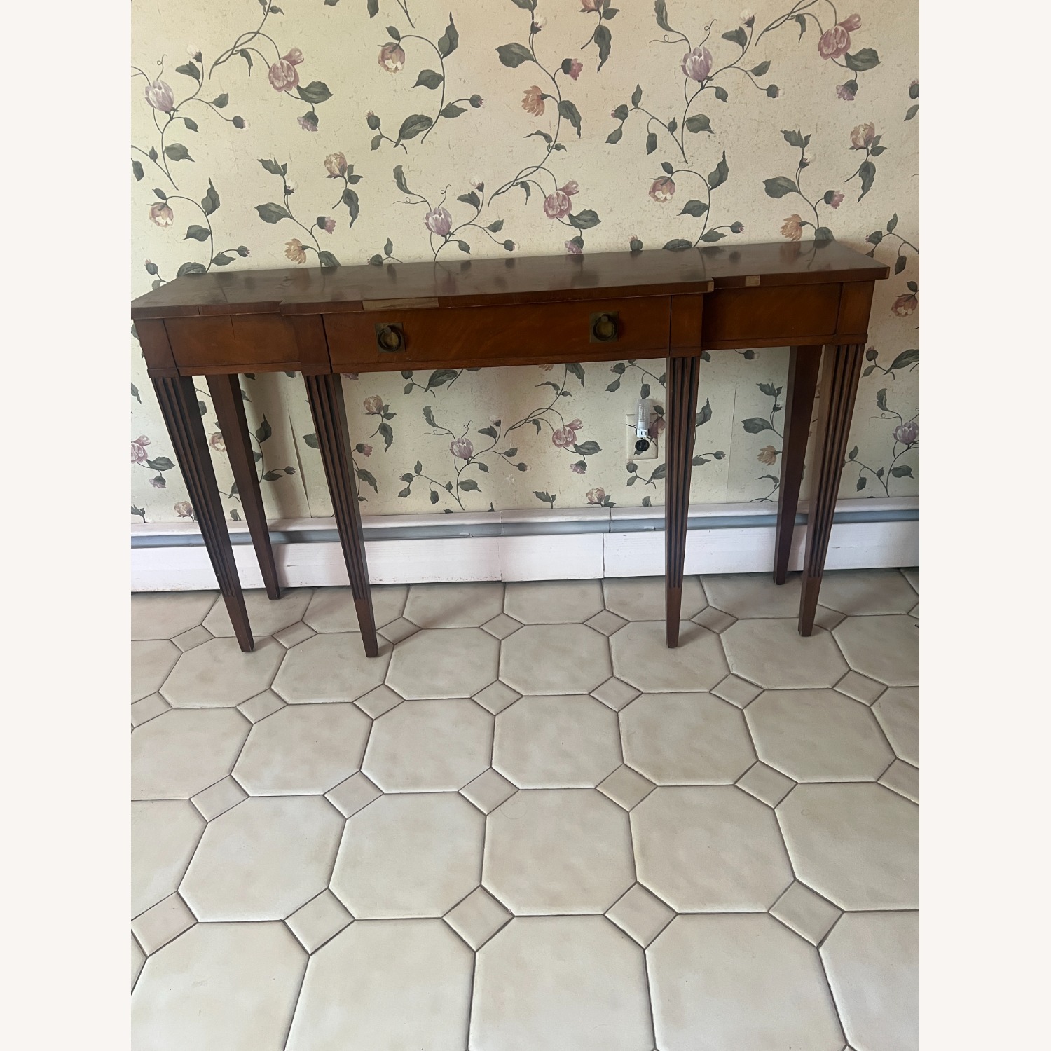 Vintage/Antique Finds Dark Brown Wood Side Table - image-6