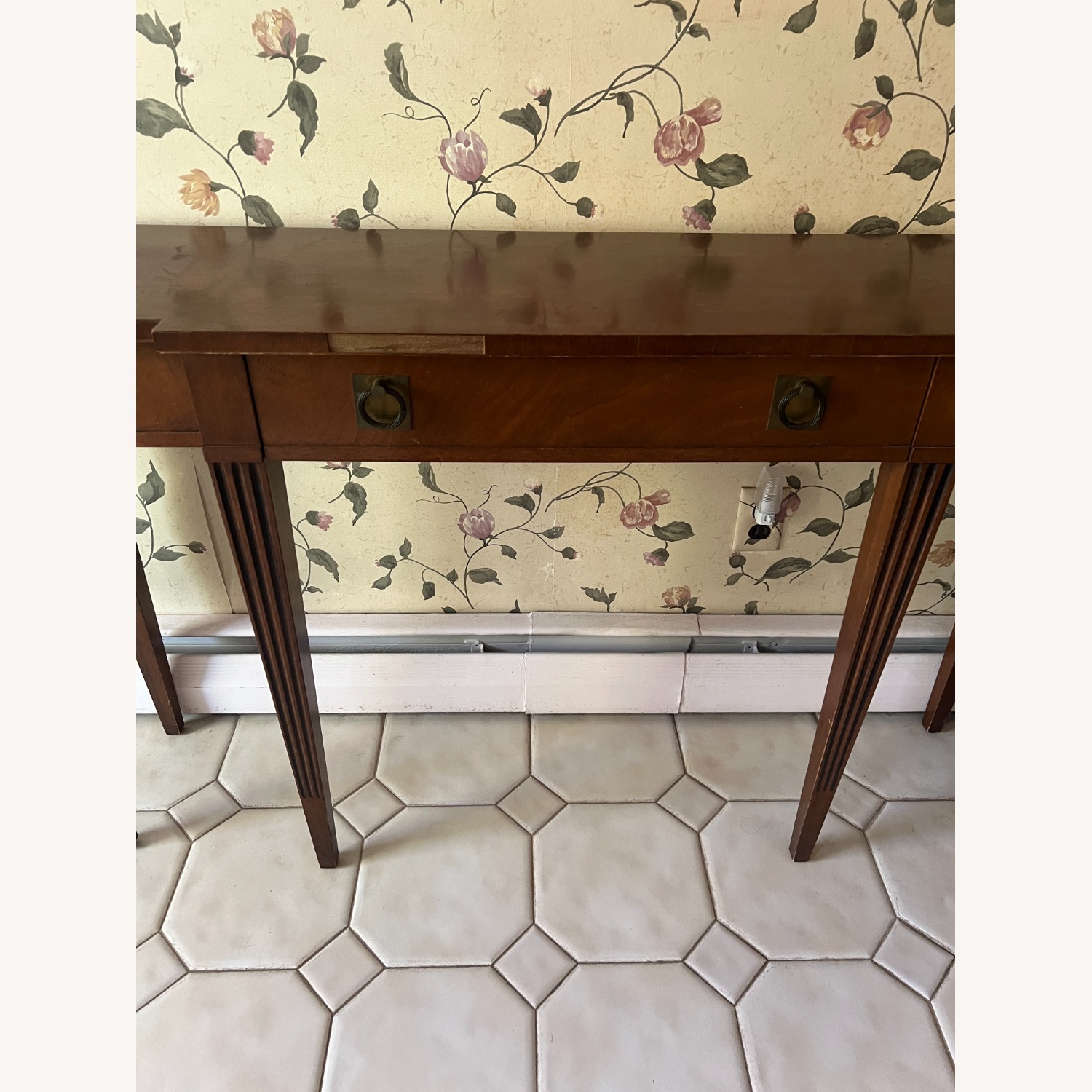 Vintage/Antique Finds Dark Brown Wood Side Table - image-3