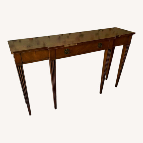 Used Vintage/Antique Finds Dark Brown Wood Side Table for sale on AptDeco