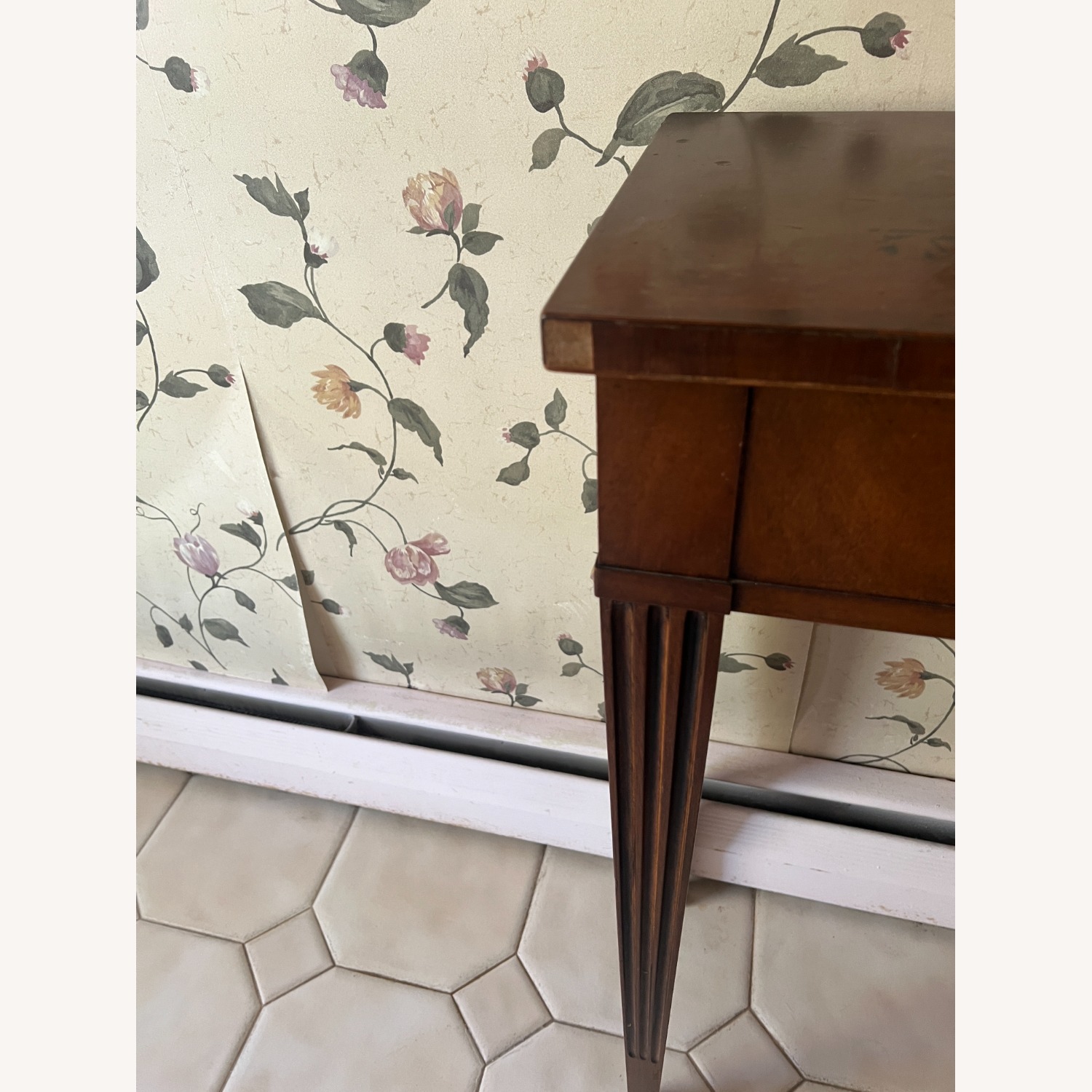 Vintage/Antique Finds Dark Brown Wood Side Table - image-2