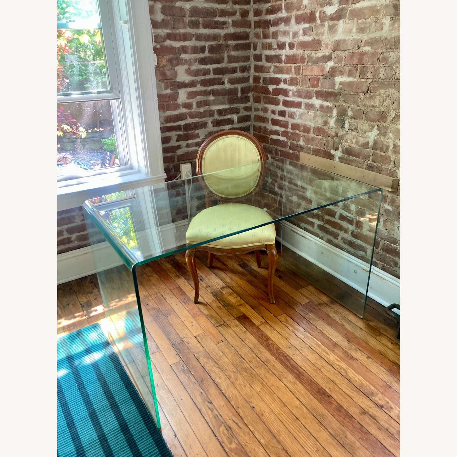 Modern Glass Waterfall Desk - image-6