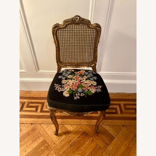 Used Vintage Louis XV Style Chair with Cushion for sale on AptDeco