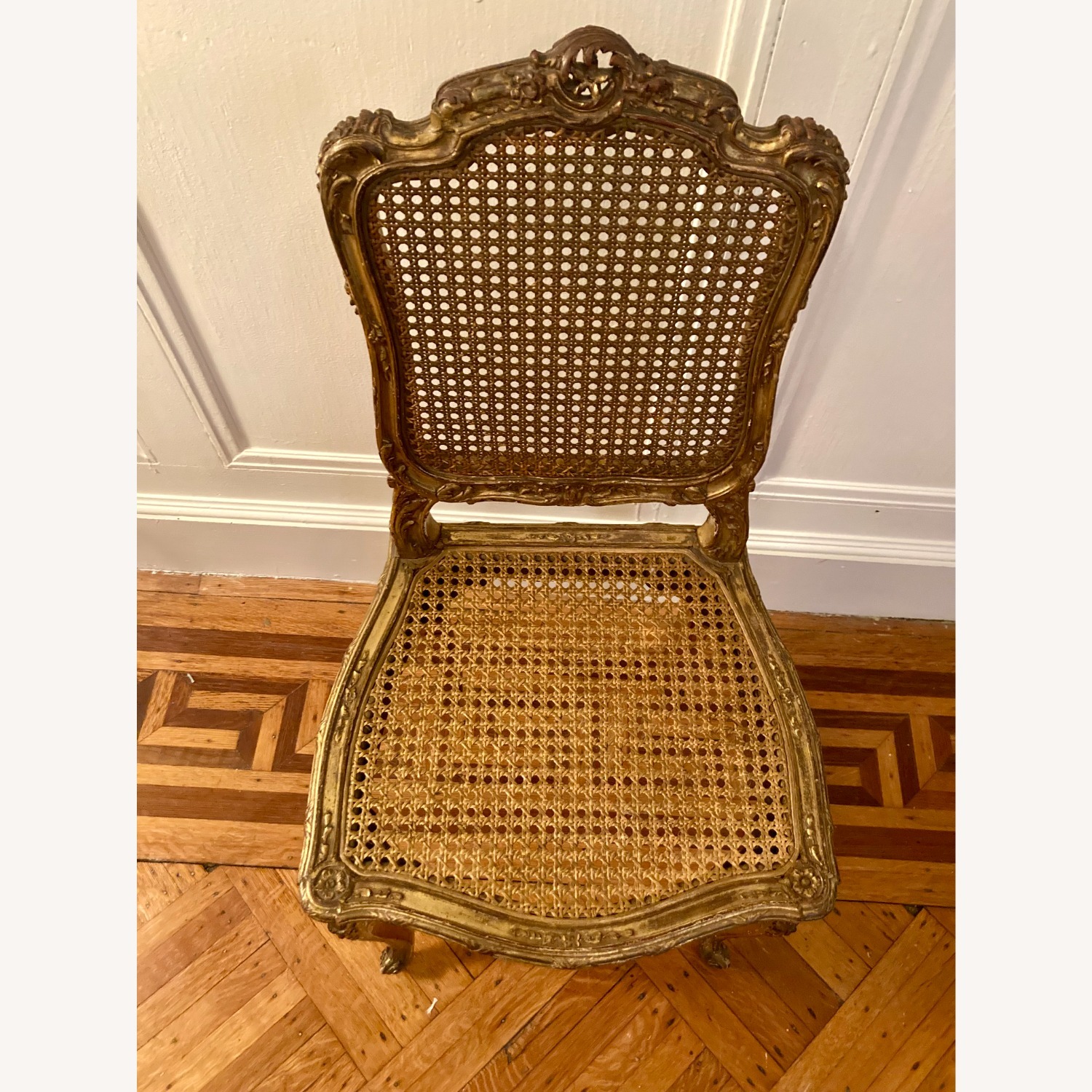Vintage Louis XV Style Chair with Cushion - image-5