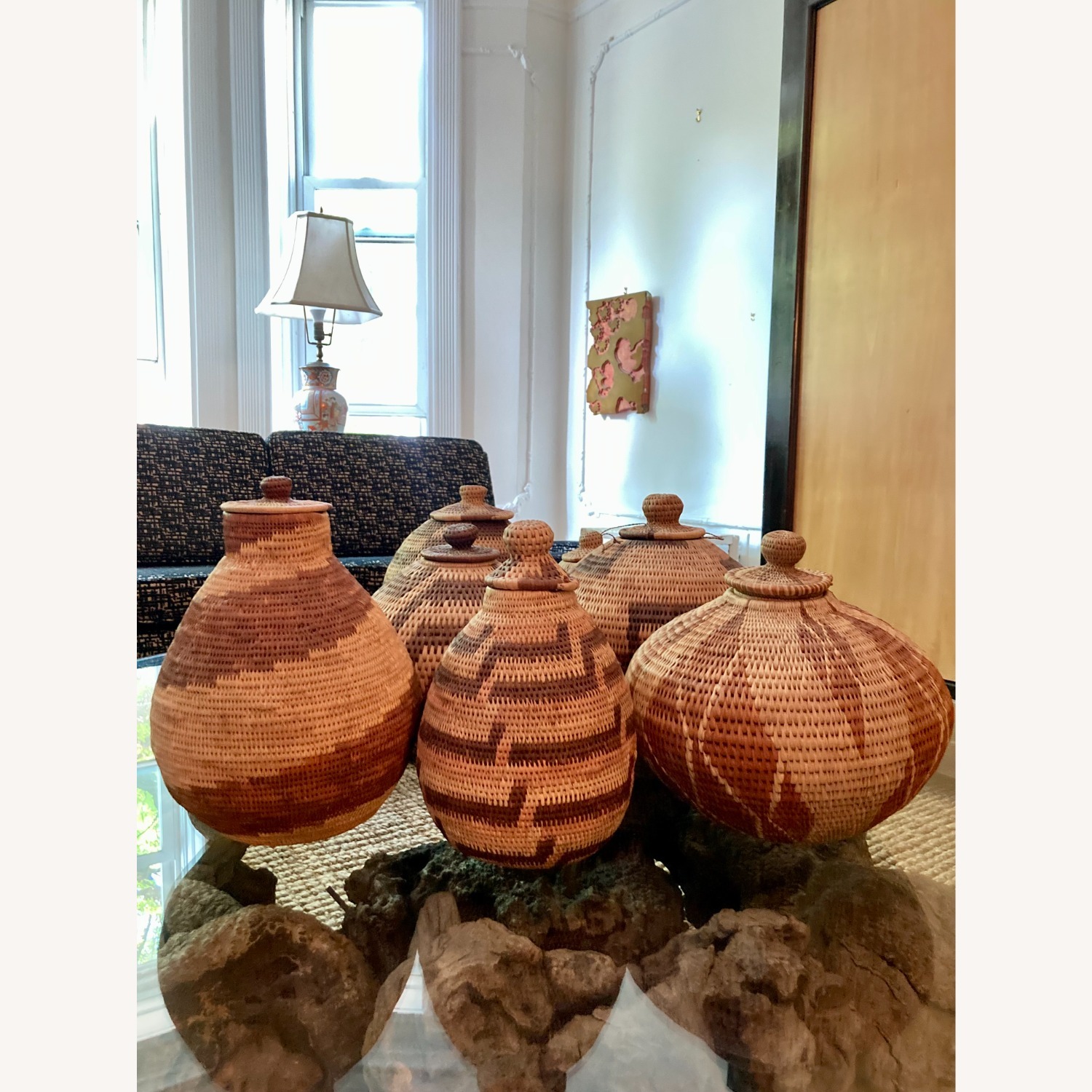 Collection of 8 Handwoven Baskets - image-3