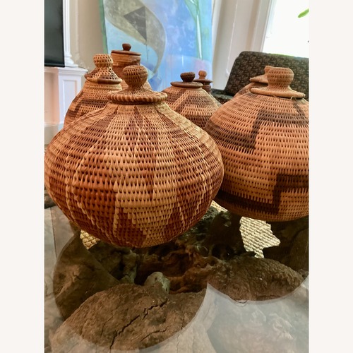 Used Collection of 8 Handwoven Baskets for sale on AptDeco