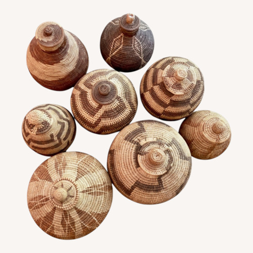 Used Collection of 8 Handwoven Baskets for sale on AptDeco