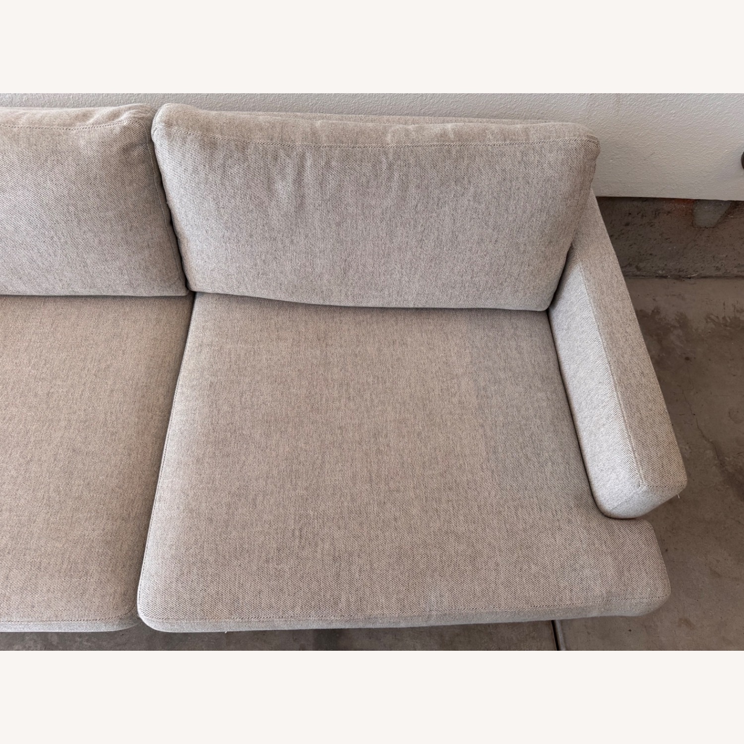 West Elm Andes 76.5” Sofa Stone Twill - image-6