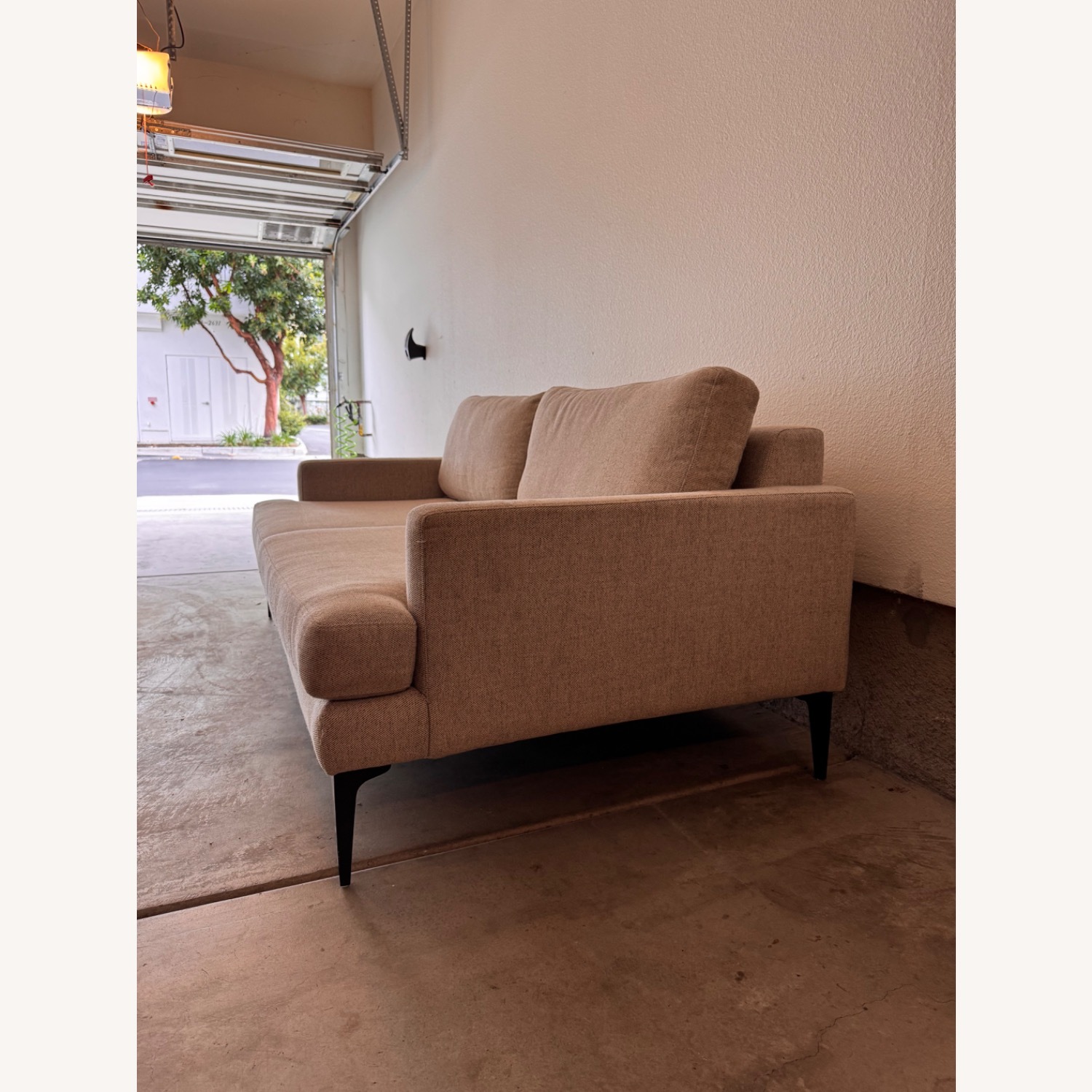 West Elm Andes 76.5” Sofa Stone Twill - image-5