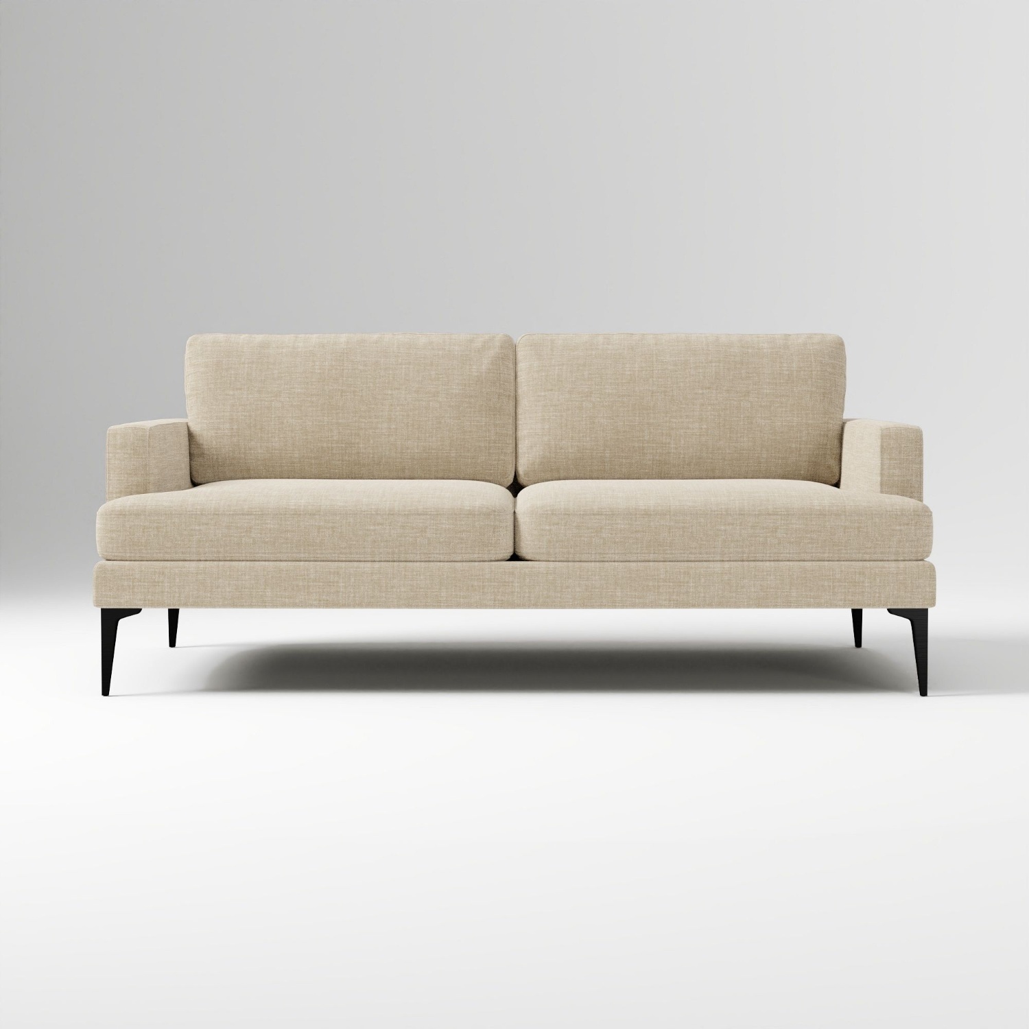 West Elm Andes 76.5” Sofa Stone Twill - image-10