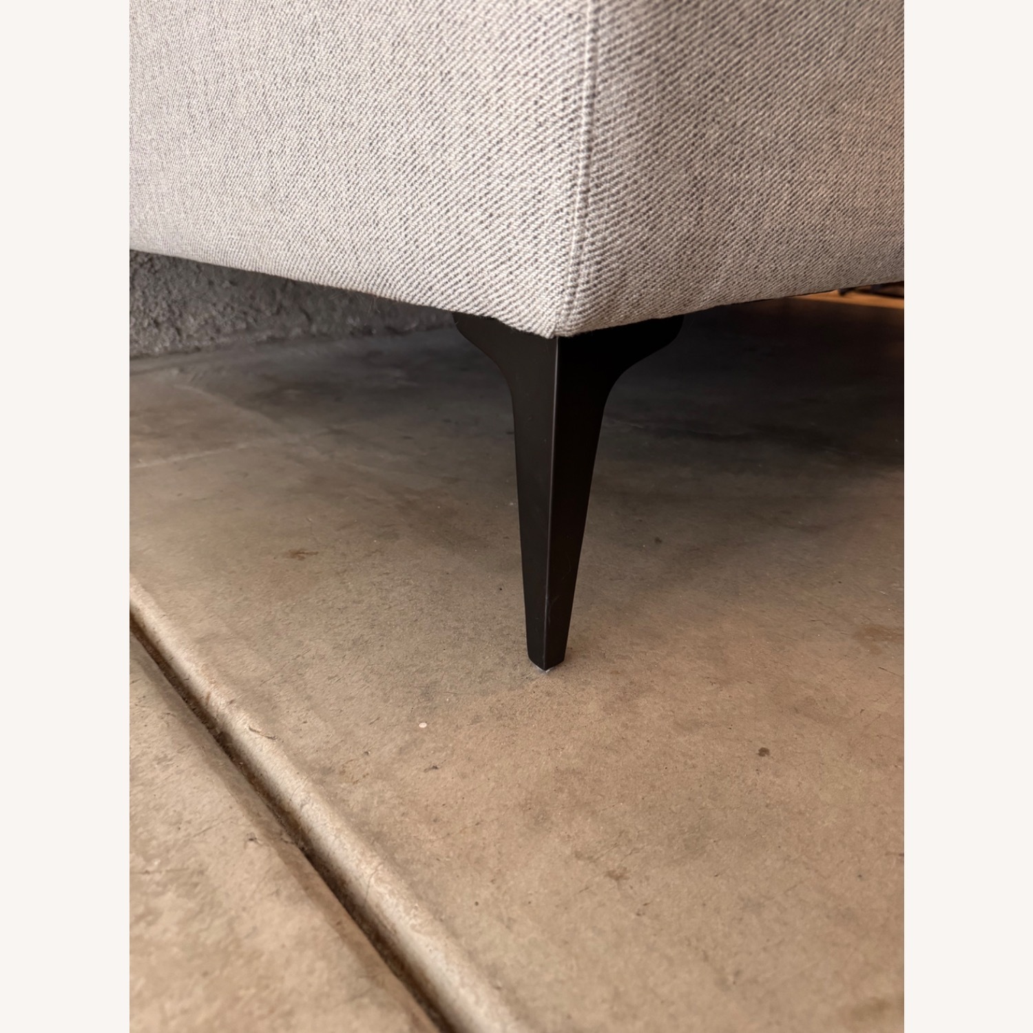 West Elm Andes 76.5” Sofa Stone Twill - image-9