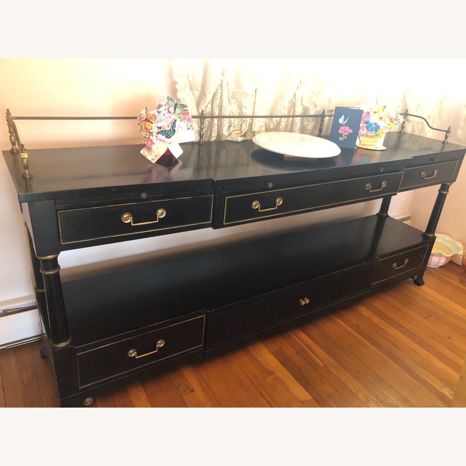 Vintage Black Sideboard Credenza - image-6