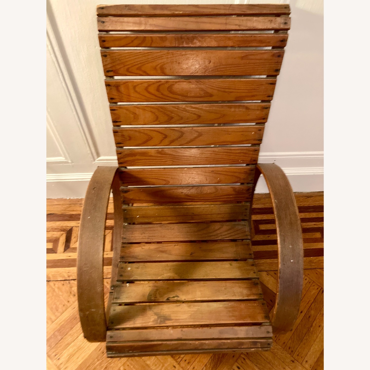Vintage Bentwood Slat Lounge Chair  - image-4