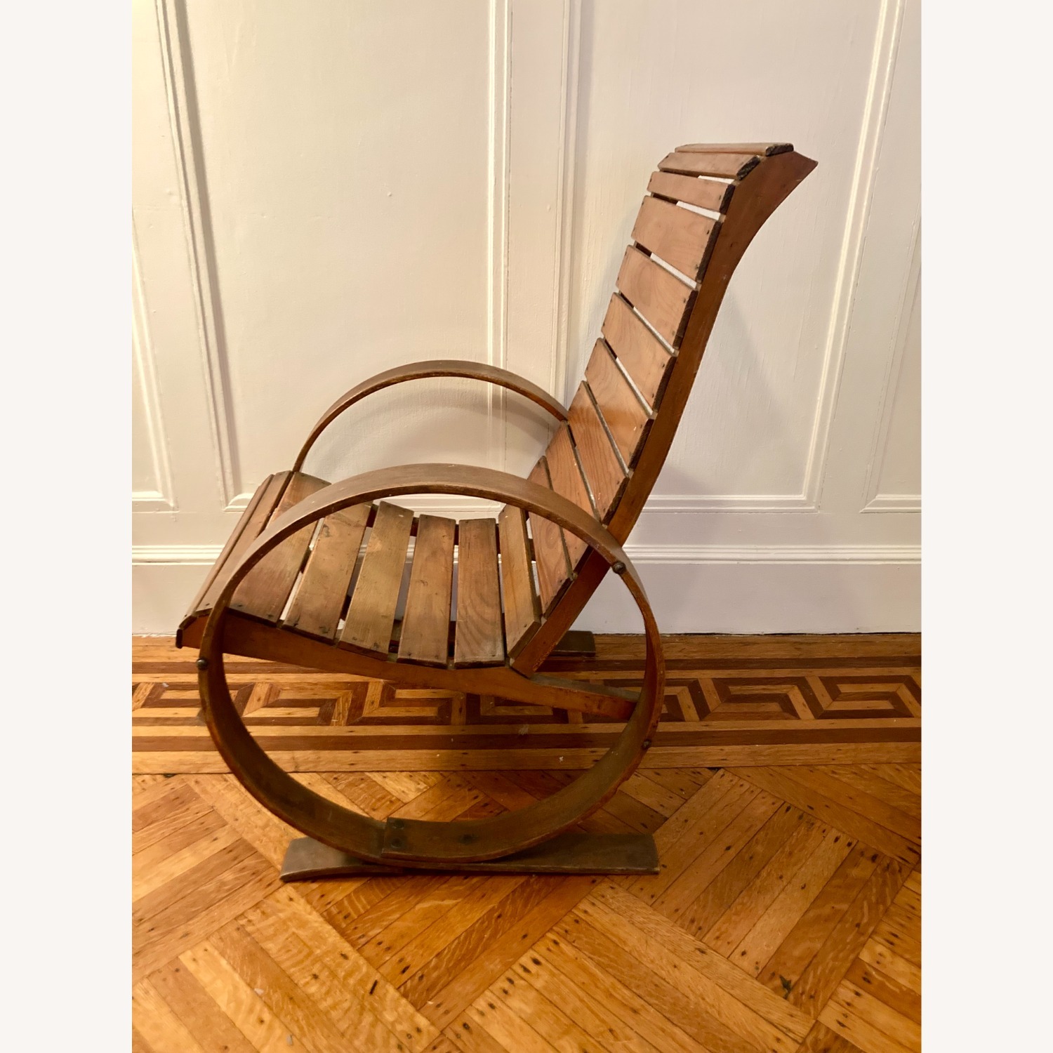 Vintage Bentwood Slat Lounge Chair  - image-3