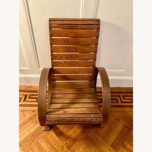 Used Vintage Bentwood Slat Lounge Chair  for sale on AptDeco