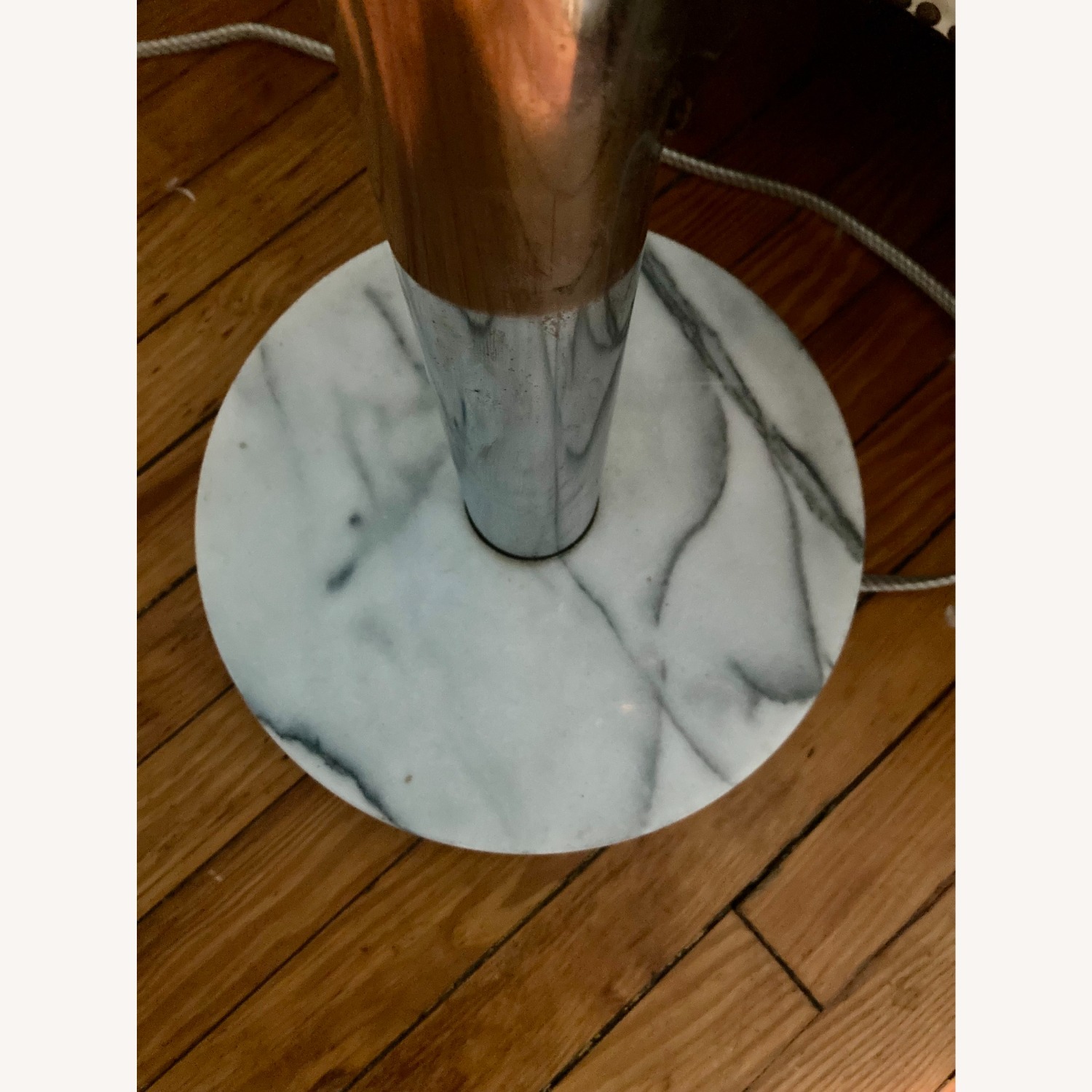 Vintage 3-Arm Chrome Arc Floor Lamp - image-3
