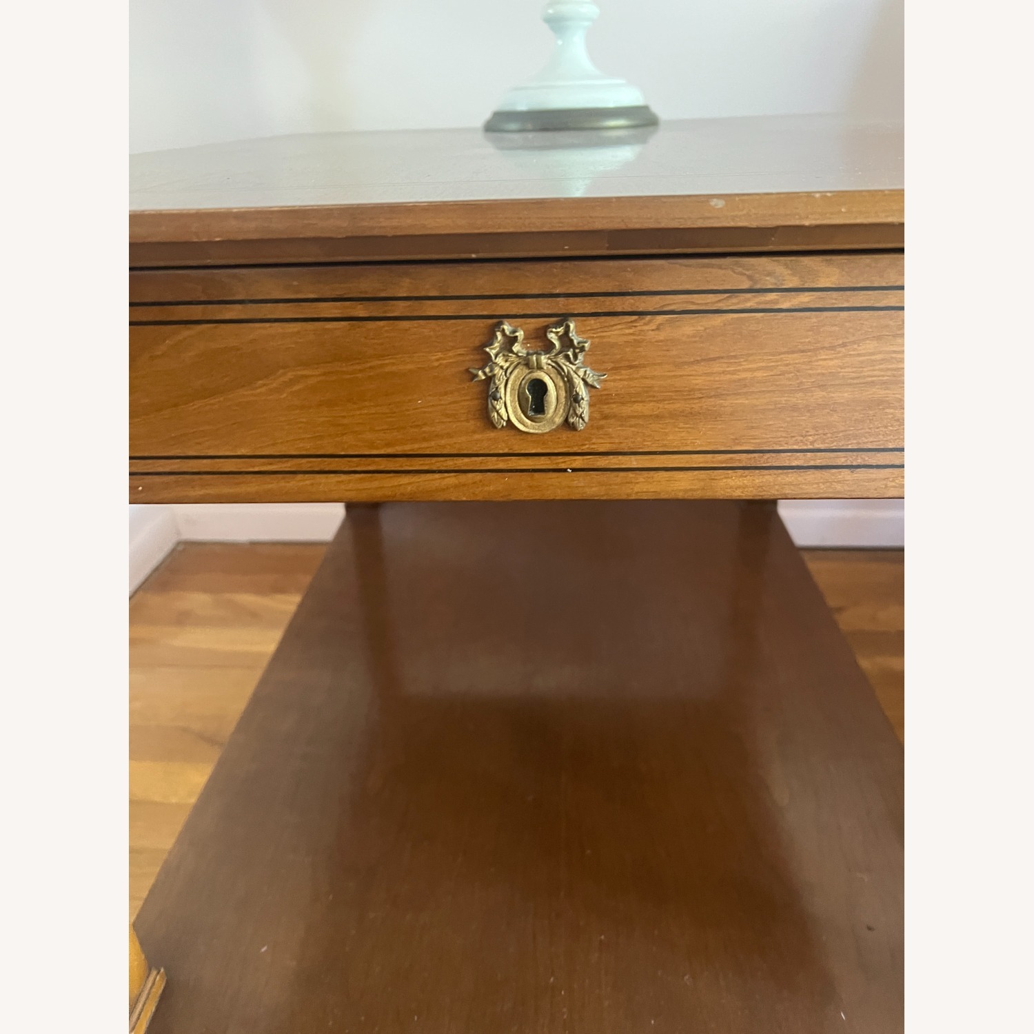Vintage/Antique Finds Dark Brown Wood Side Table - image-5