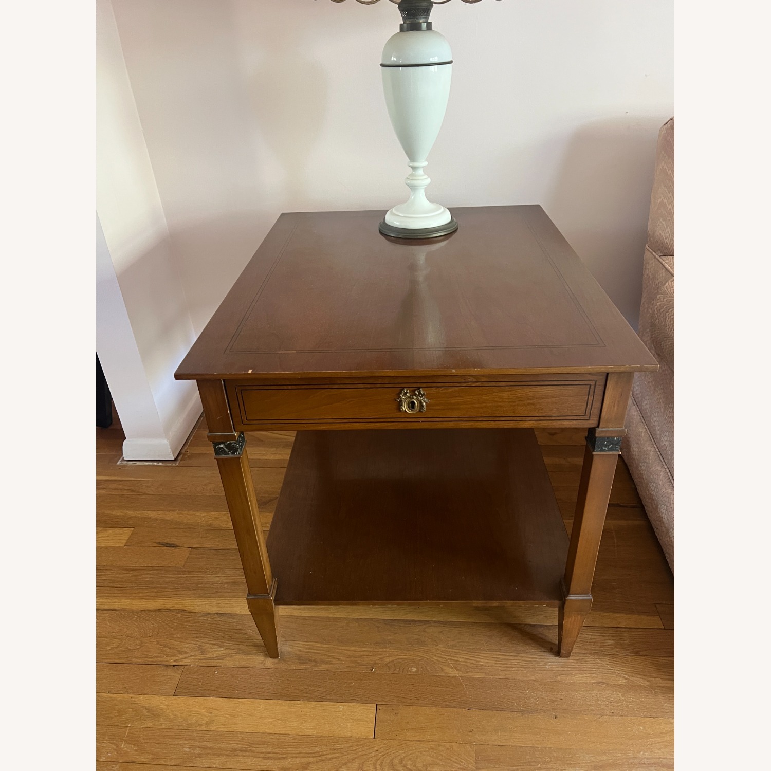 Vintage/Antique Finds Dark Brown Wood Side Table - image-6