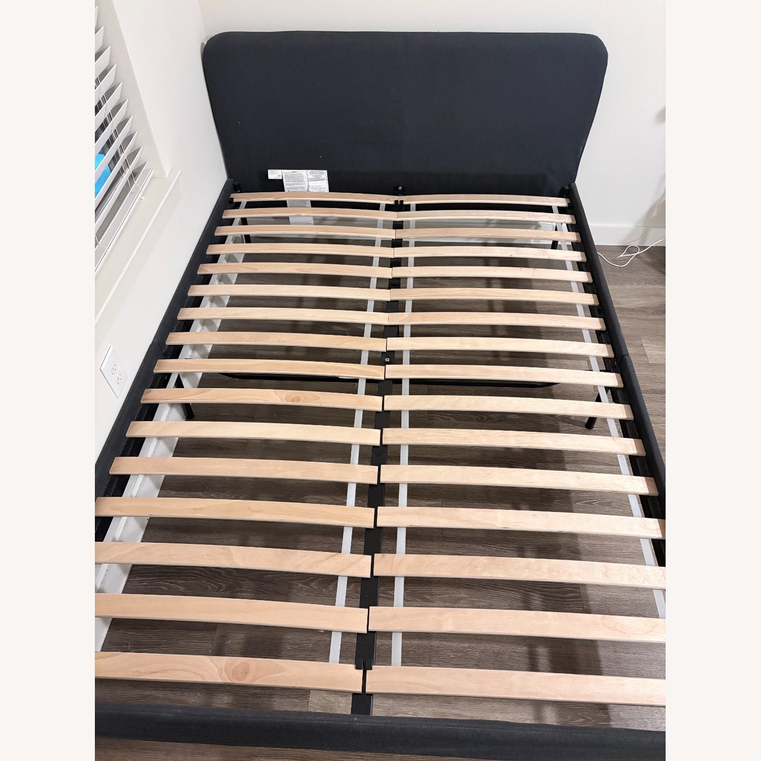 IKEA SLATTUM bedframe with VESTEROY mattress - image-3