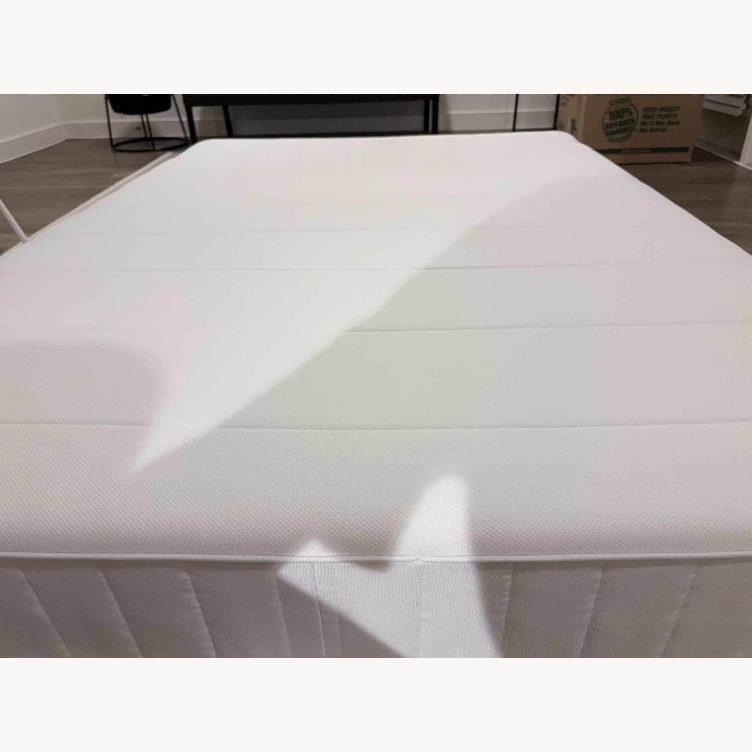IKEA SLATTUM bedframe with VESTEROY mattress - image-4