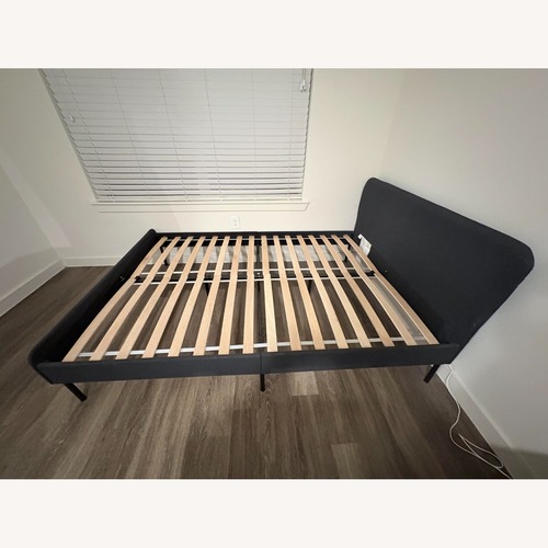 Used IKEA SLATTUM bedframe with VESTEROY mattress for sale on AptDeco