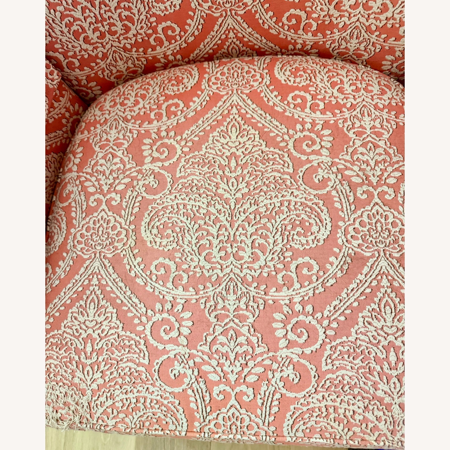 Ethan Allen Pink Fabric Accent Chair - image-2