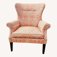 Ethan Allen Pink Fabric Accent Chair