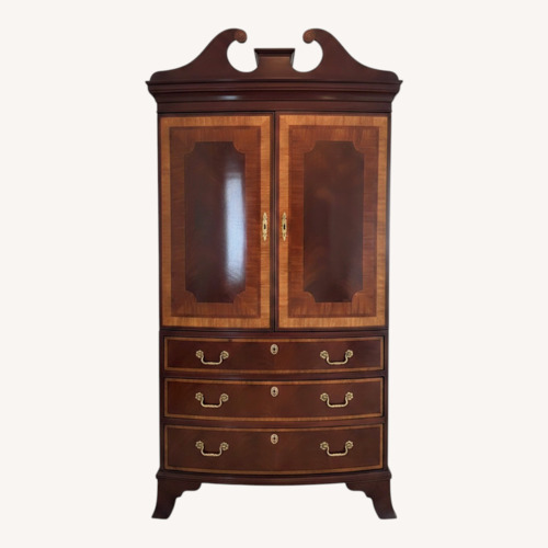 Used  Vintage Hickory White Mahogany Wood Armoire for sale on AptDeco