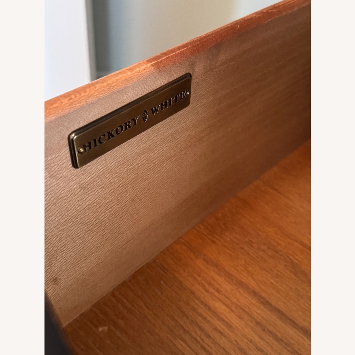  Vintage Hickory White Mahogany Wood Armoire - image-7