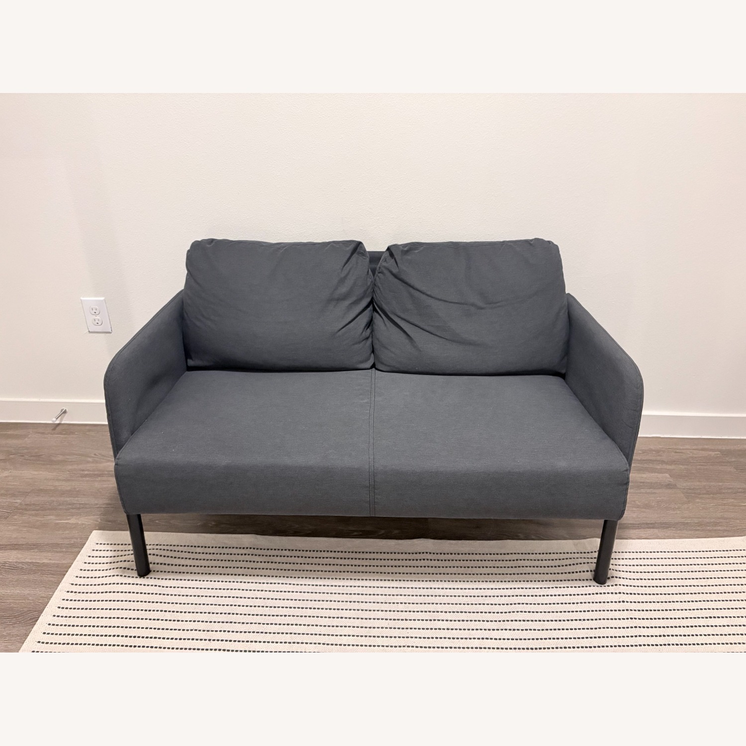IKEA Dark Gray Loveseat - image-1