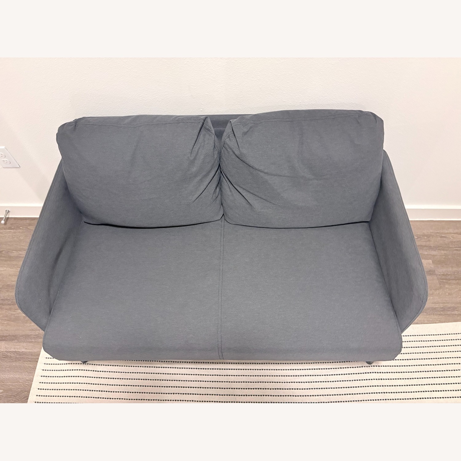 IKEA Dark Gray Loveseat - image-2