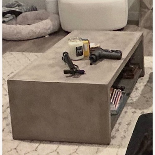 Used Modern Concrete Coffee Table for sale on AptDeco