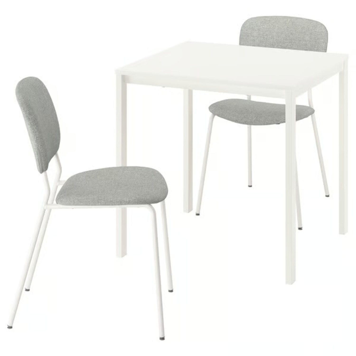 IKEA White Dining Chairs + Table - image-6