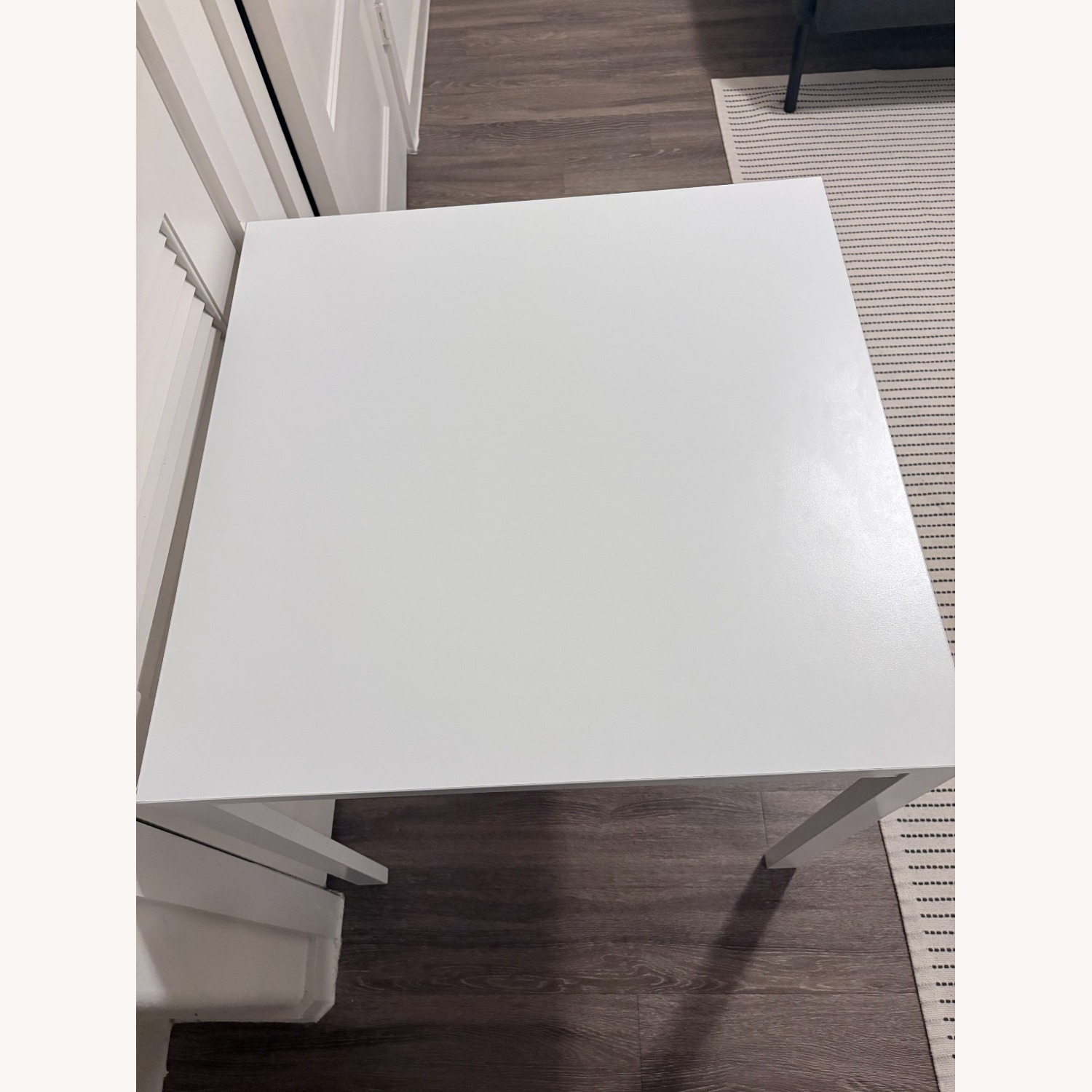 IKEA White Dining Chairs + Table - image-3