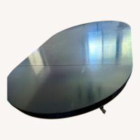 High-End Dining Table with Pads + 2 Leaves