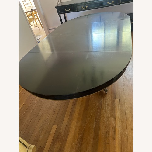 Used High-End Dining Table with Pads + 2 Leaves for sale on AptDeco