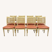 Vintage/Antique Finds White Wood Dining Chairs