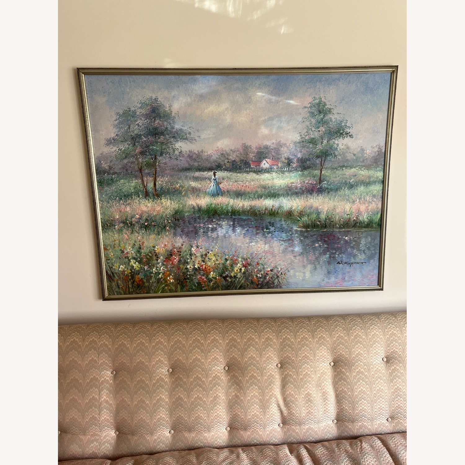 Vintage Painting Oil on Canvas - image-4