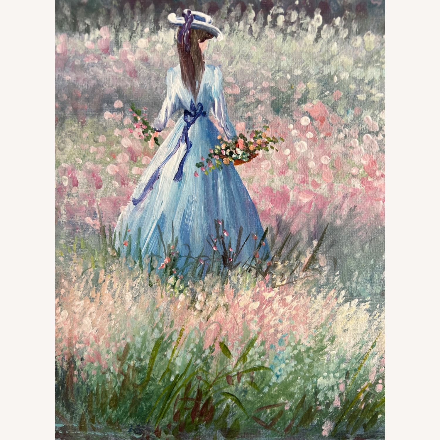 Vintage Painting Oil on Canvas - image-7