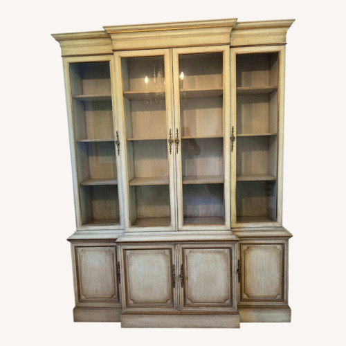 Used Traditional Breakfront Antique White Finish  for sale on AptDeco