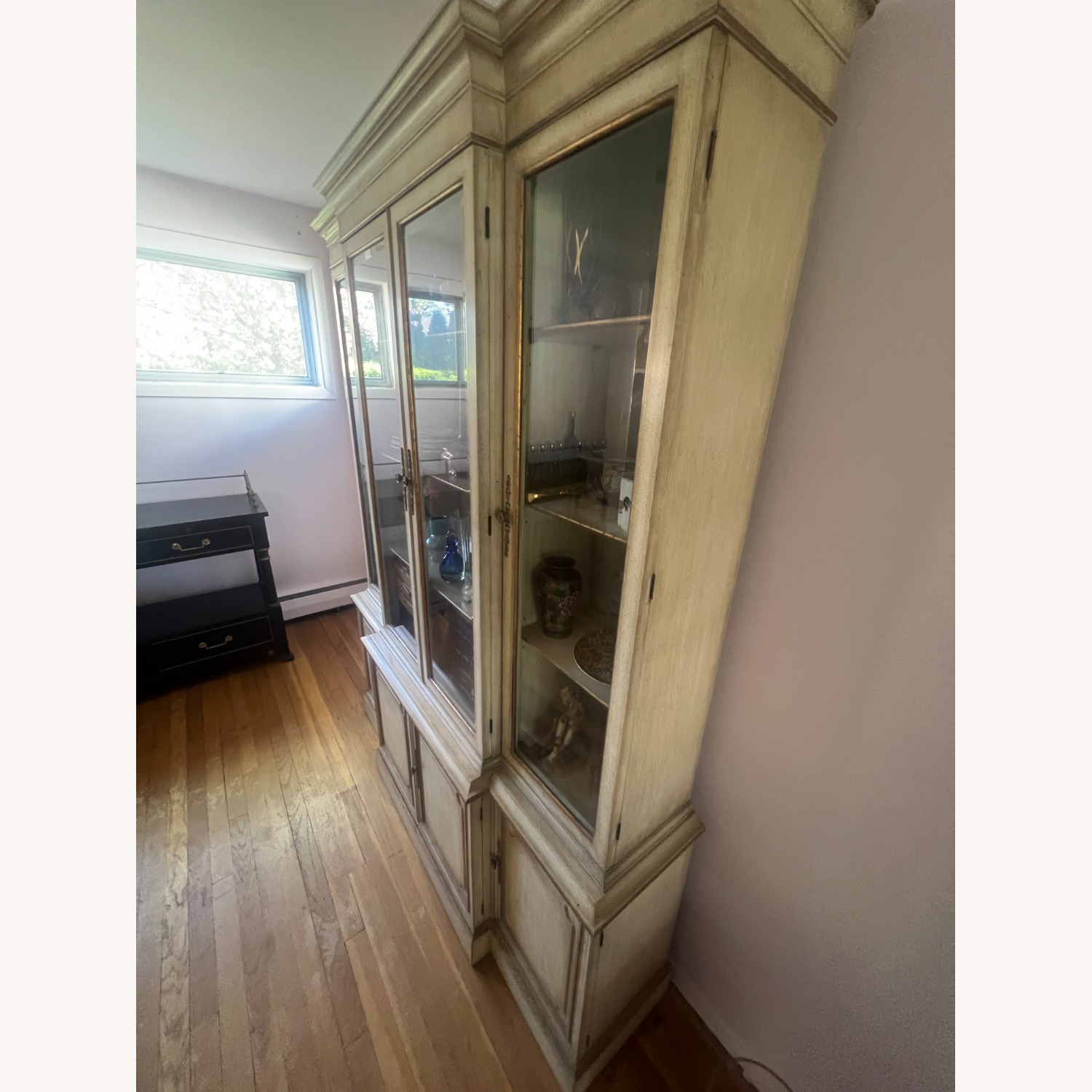 Traditional Breakfront Antique White Finish  - image-11