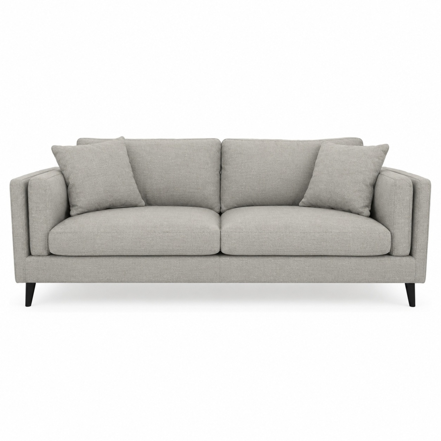 Macy's Daylla Light Gray Fabric 3+ Seater Sofa - image-4